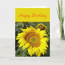 De kaart van de zonnebloem