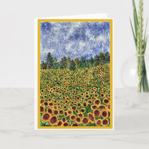 De kaart van de zonnebloem "van de Melkweg"