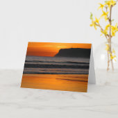 DE KAART VAN DE ZONSONDERGANG VAN HET STRAND VAN (Gele Bloem)