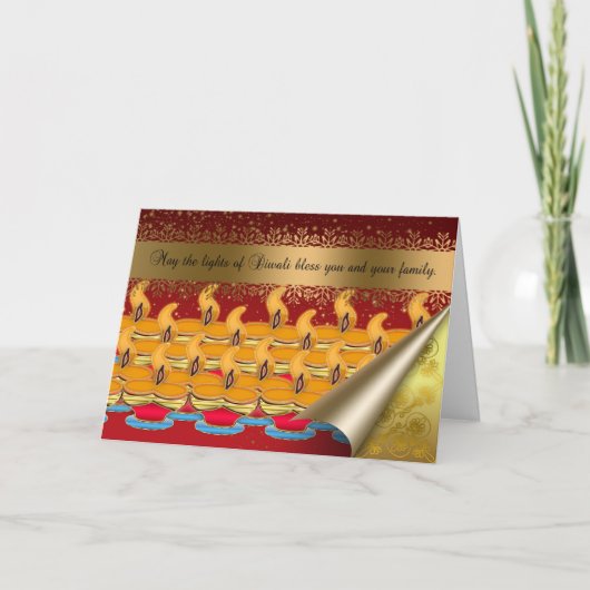 De Kaart van Diwali, Gelukkige Diwali (Voorkant)
