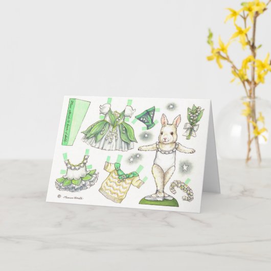 De Kaart van Doll van het Document van het (Gele Bloem)