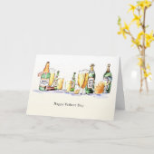 de Kaart van drinkenVaderdag (Gele Bloem)