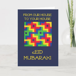 De Kaart van Eid - het Islamitische Dekbed van het