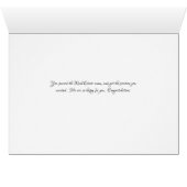 De Kaart van felicitaties voor de Nieuwe Positie v (Binenzijde Horizontaal (Onderkant))