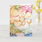 De Kaart van Ganesh Diwali van de kalmte (Gele Bloem)