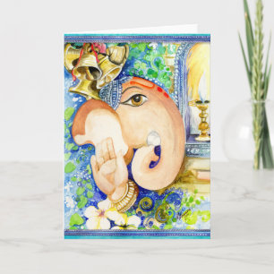 De Kaart van Ganesh Diwali van het geluk