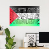 De kaart van genocide poster (Thuiskantoor)