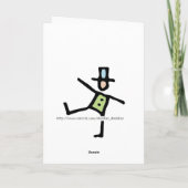 de kaart van goedkeuringsgelukwensen (Achterkant)