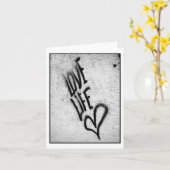 De Kaart van Graffiti van het Leven van de liefde (Gele Bloem)