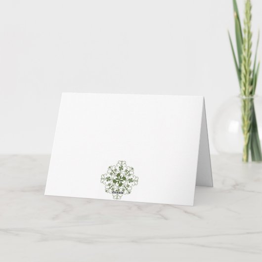 De kaart van Greetting met Lets zonontwerp (Achterkant)