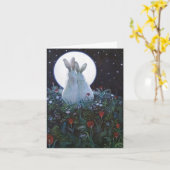 De Kaart van groeten - onder het Maanlicht (Gele Bloem)
