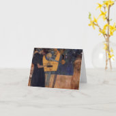 De Kaart van Gustav Kllimt Harp Music Note (Gele Bloem)