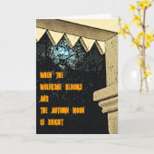 De Kaart van Halloween (Gele Bloem)