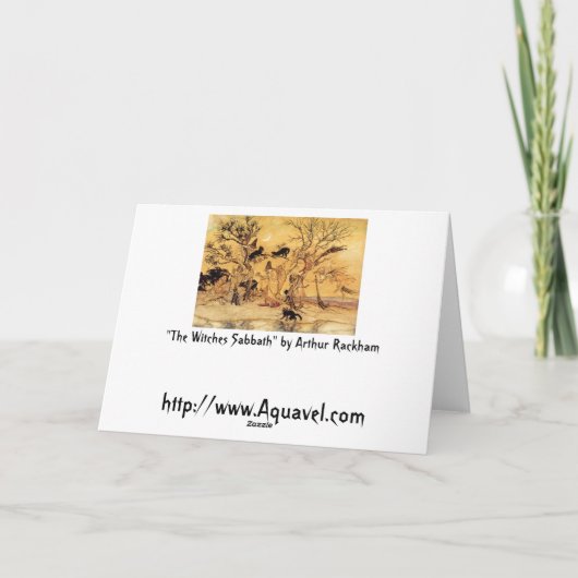 De Kaart van Halloween: De Sabbat van Heksen (Achterkant)