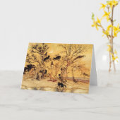 De Kaart van Halloween: De Sabbat van Heksen (Gele Bloem)