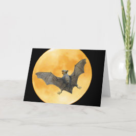 De Kaart van Halloween van de Maan van de Eekhoorn