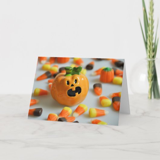 De Kaart van Halloween van de pompoen (Voorkant)