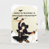 De Kaart van Halloween van de Prinses van de (Achterkant)