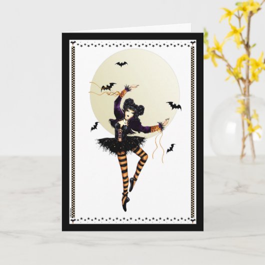 De Kaart van Halloween van de Prinses van de (Gele Bloem)