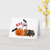 De Kaart van Halloween van de tekkel (Gele Bloem)