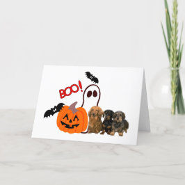 De Kaart van Halloween van de tekkel
