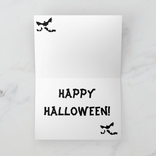 De Kaart van Halloween van de Tekkel van het trick (Binnen)