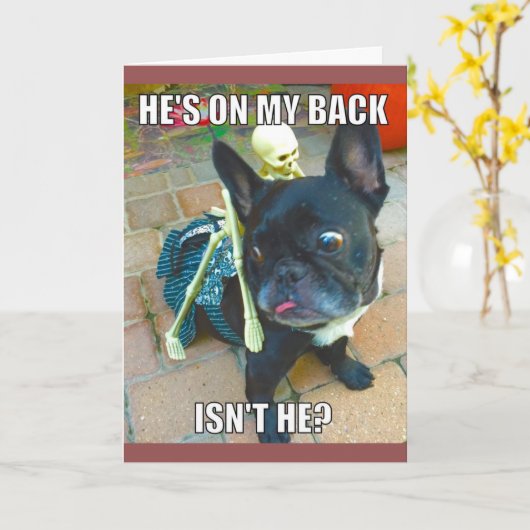 De Kaart van Halloween van QueenFiFi (Gele Bloem)