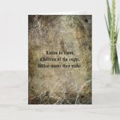 De kaart van Halloween van spinnen en van Web (Voorkant)