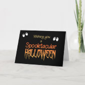 De Kaart van Halloween van Spooktacular met (Voorkant)