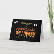 De Kaart van Halloween van Spooktacular met