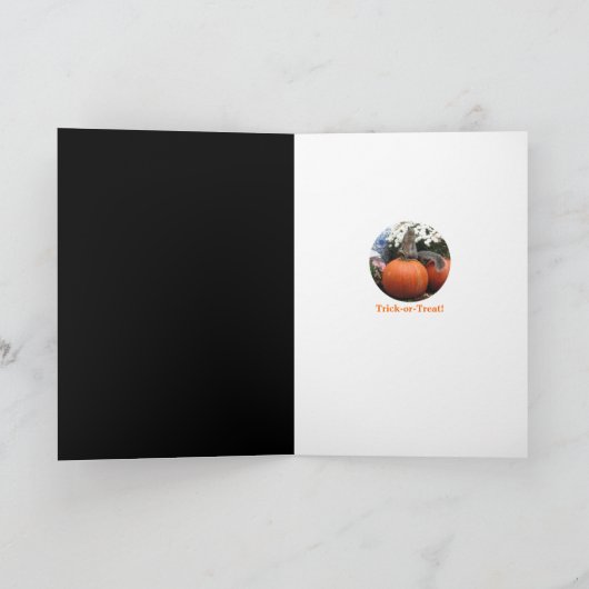 De Kaart van Halloween van Squirrely (Binnen)