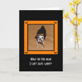 De Kaart van Halloween - wat u betekenen ik… geen (Gele Bloem)