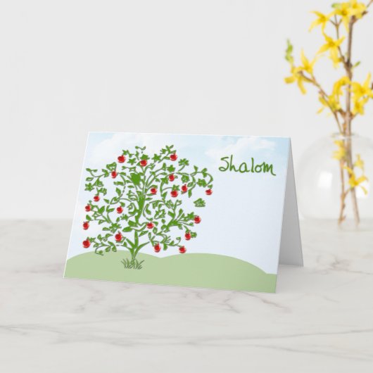 De Kaart van Hashanah van Rosh (Gele Bloem)