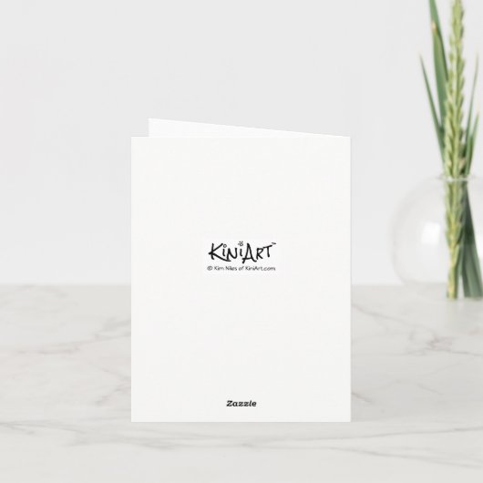 De Kaart van Havanese Valentijn van KiniArt (Achterkant)