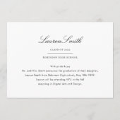 De Kaart van het Afstuderen van de Moderne Kalligr (Achterkant)