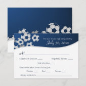 De Kaart van het Antwoord van de Sport van het voe (Voorkant / Achterkant)