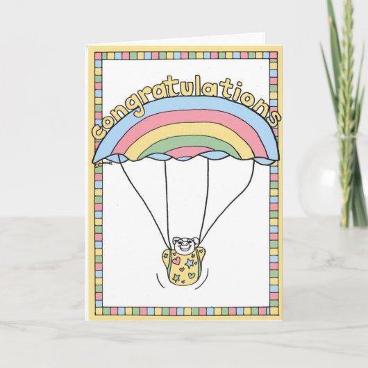De Kaart van het BABY CONGRATS (Voorkant)