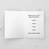 De Kaart van het baby shower - Afrikaanse (Binnen)