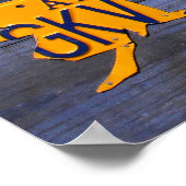 De Kaart van het Bord van de vergunning van de Ver Poster (Hoek)