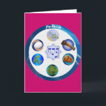 De Kaart van het Bord van Seder van Pesach<br><div class="desc">De Kaart van het Bord van Seder van Pesach</div>