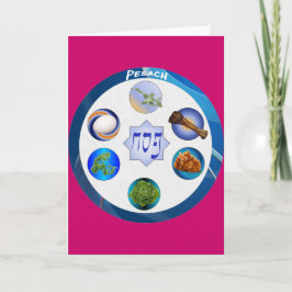 De Kaart van het Bord van Seder van Pesach