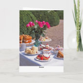 De kaart van het de theemoederdag van de room (Achterkant)