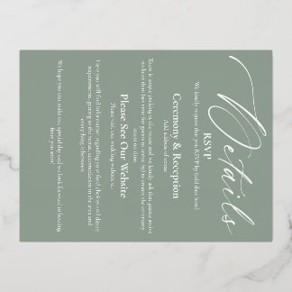 De Kaart van het Detail van de folie voor de Pakke