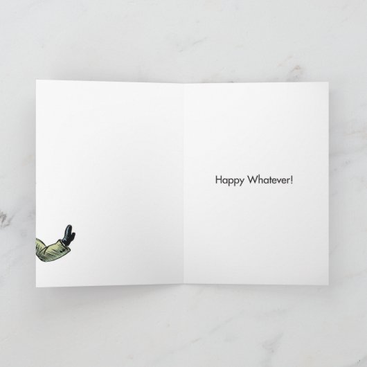 De Kaart van het Document van de Grap van Kerstmis (Binnen)