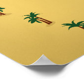 De kaart van het Dode Zee Poster (Hoek)