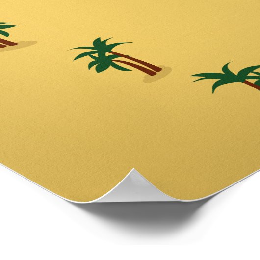 De kaart van het Dode Zee Poster (Hoek)