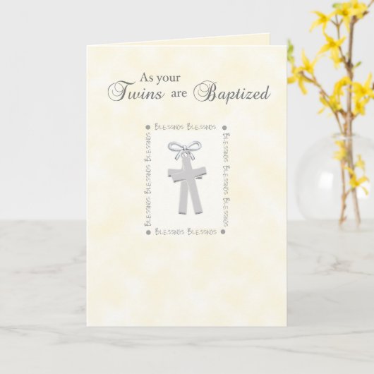 De Kaart van het Doopsel van tweelingen op Geel (Gele Bloem)