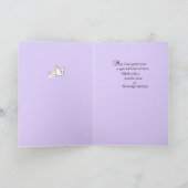 De Kaart van het Doopsel van tweelingen op Paars (Binnen)