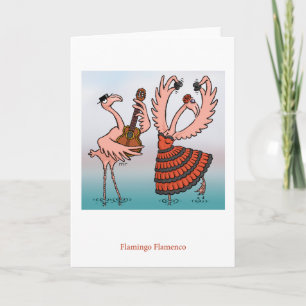 De Kaart van het Flamenco van de flamingo