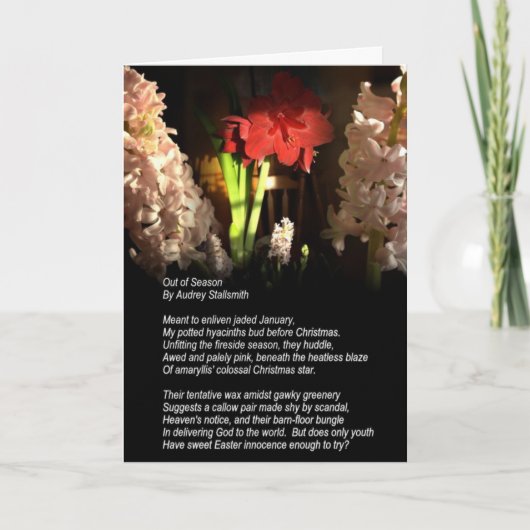 De Kaart van het Gedicht van Kerstmis (Voorkant)